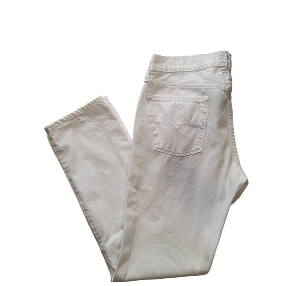 Guess Mens 34x30 White Cotton Jeans - Picture 1 of 9